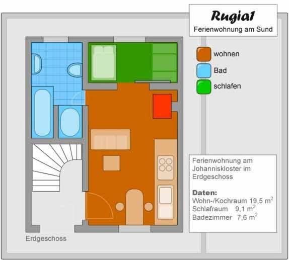 Rugia 1 Apartman Stralsund Kültér fotó